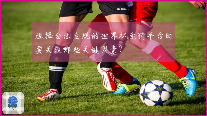 选择合法合规的世界杯竞猜平台时要关注哪些关键因素？